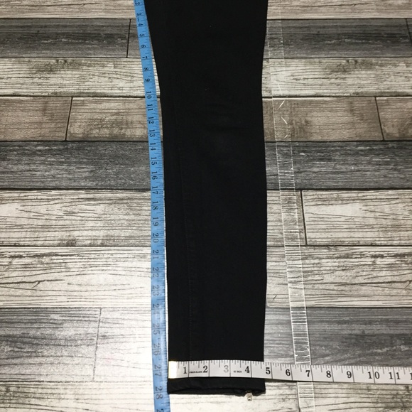 Madewell 11” Roadtripper Jeans Women’s 27 Black Denim Stretch Ankle Zippers - Picture 2 of 10